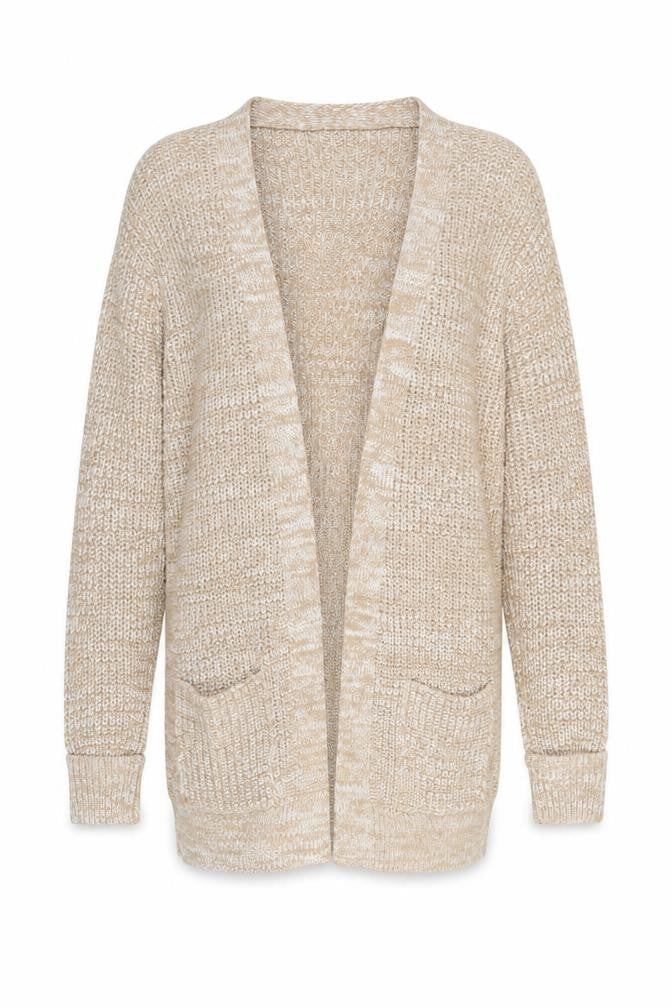 River Island Women’s Beige Chunky Knit Long Cardigan Size S