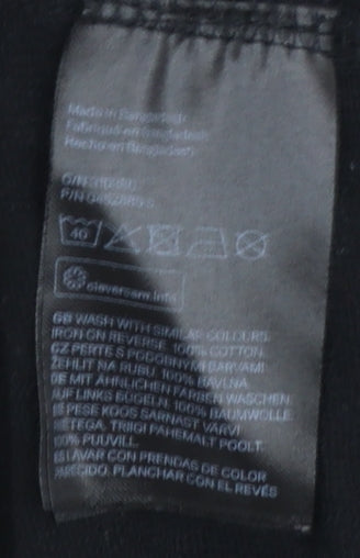 H&M Divided Womens Black NYC Brooklyn Pullover Sweatshirt M