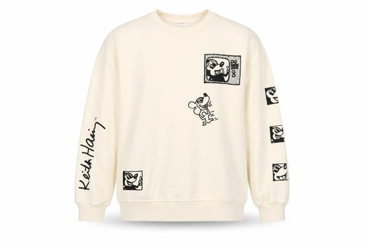 Primark Women’s Beige Keith Haring x Disney Mickey Mouse Sweatshirt 2XS