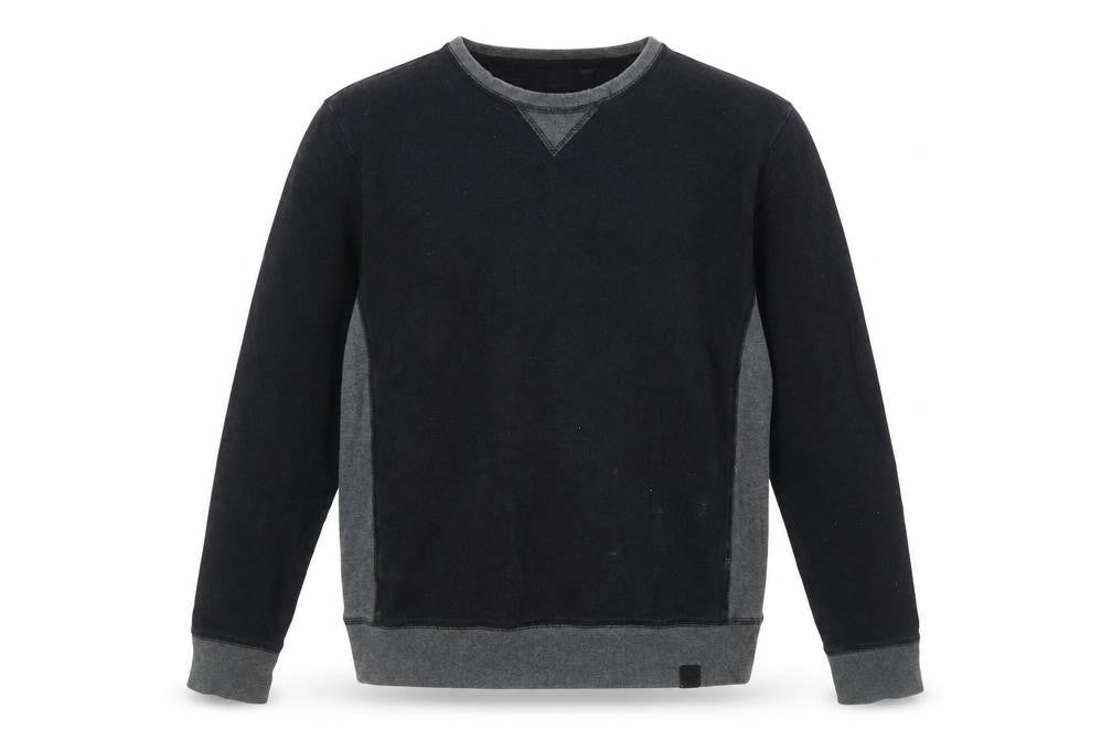 Victorinox Men's Black Crew Neck Pullover Sweatshirt Size L Slim Fit