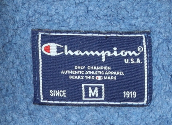 Champion Men Blue M Basic Full Zip Polyester Jacket