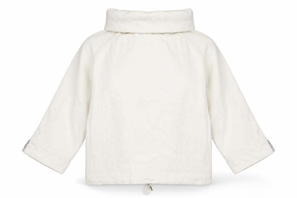 Cotton Traders Women's Ivory Size 14 Pullover Sweatshirt with Drawstring Hem