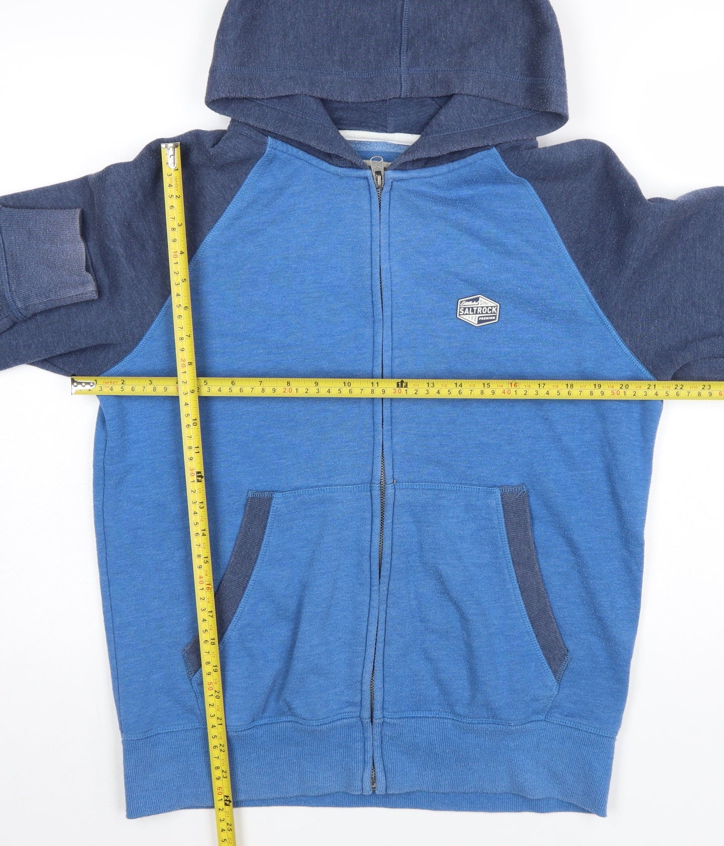 Saltrock Mens Blue Full Zip Hoodie Size S