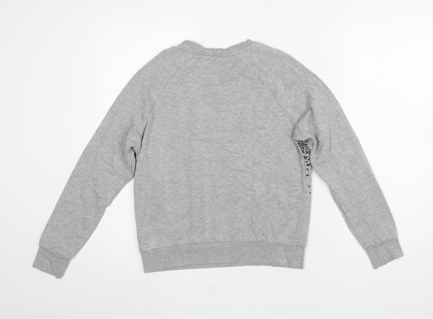 Next Women Grey Star Print Pullover Sweatshirt XS