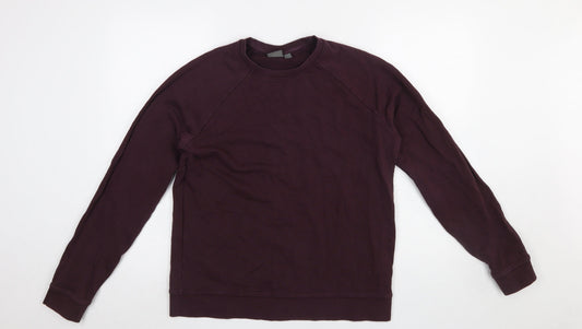 ASOS Men's Purple Crew Neck Cotton Sweatshirt Size L Regular Fit