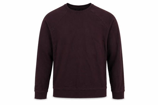 Front view of ASOS Men's Purple Crew Neck Cotton Sweatshirt, size L, Regular Fit