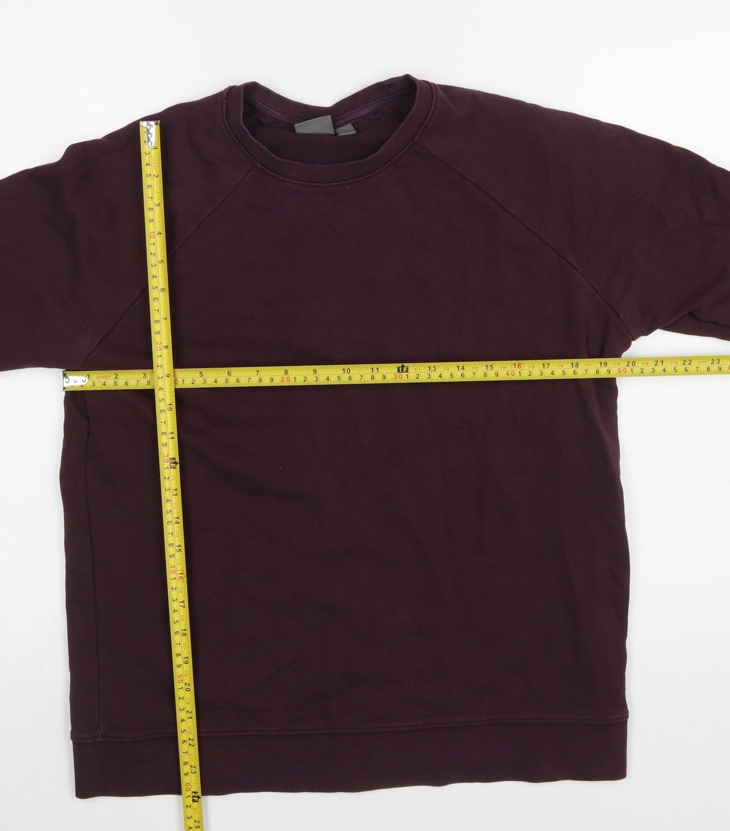 ASOS Men's Purple Crew Neck Cotton Sweatshirt Size L Regular Fit