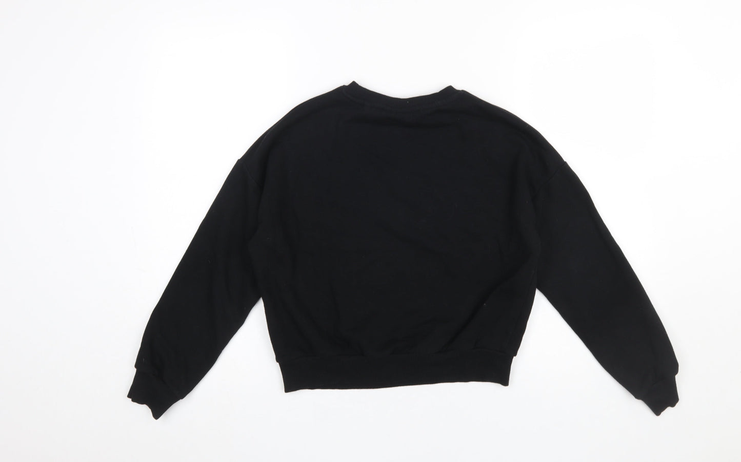 The Rolling Stones Girls Black Pullover Sweatshirt 10-11 Years Graphic Rock Band