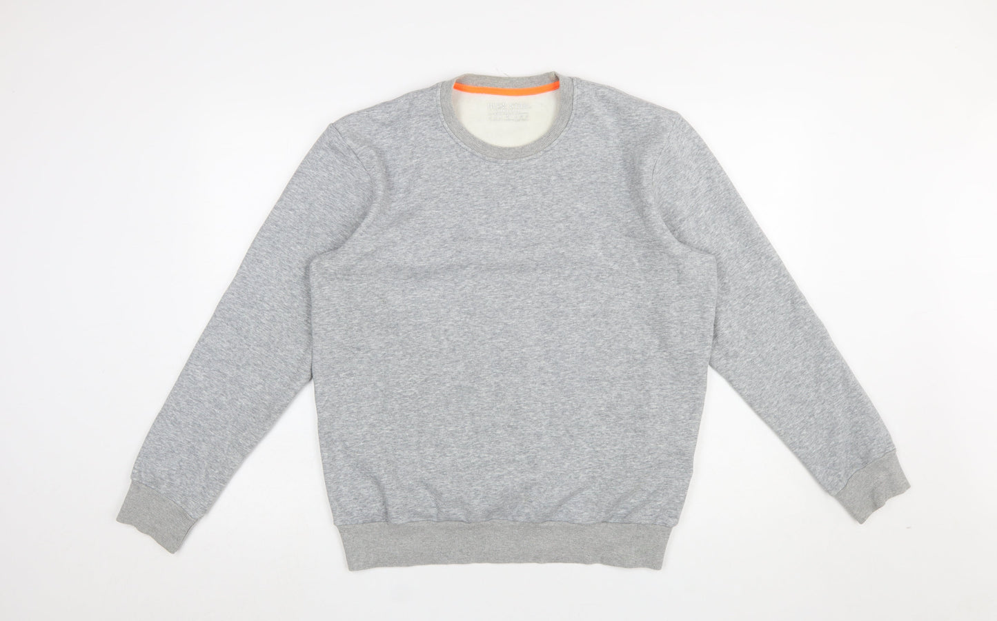 Blue Star Men's Grey Crew Neck Pullover Sweatshirt Size L