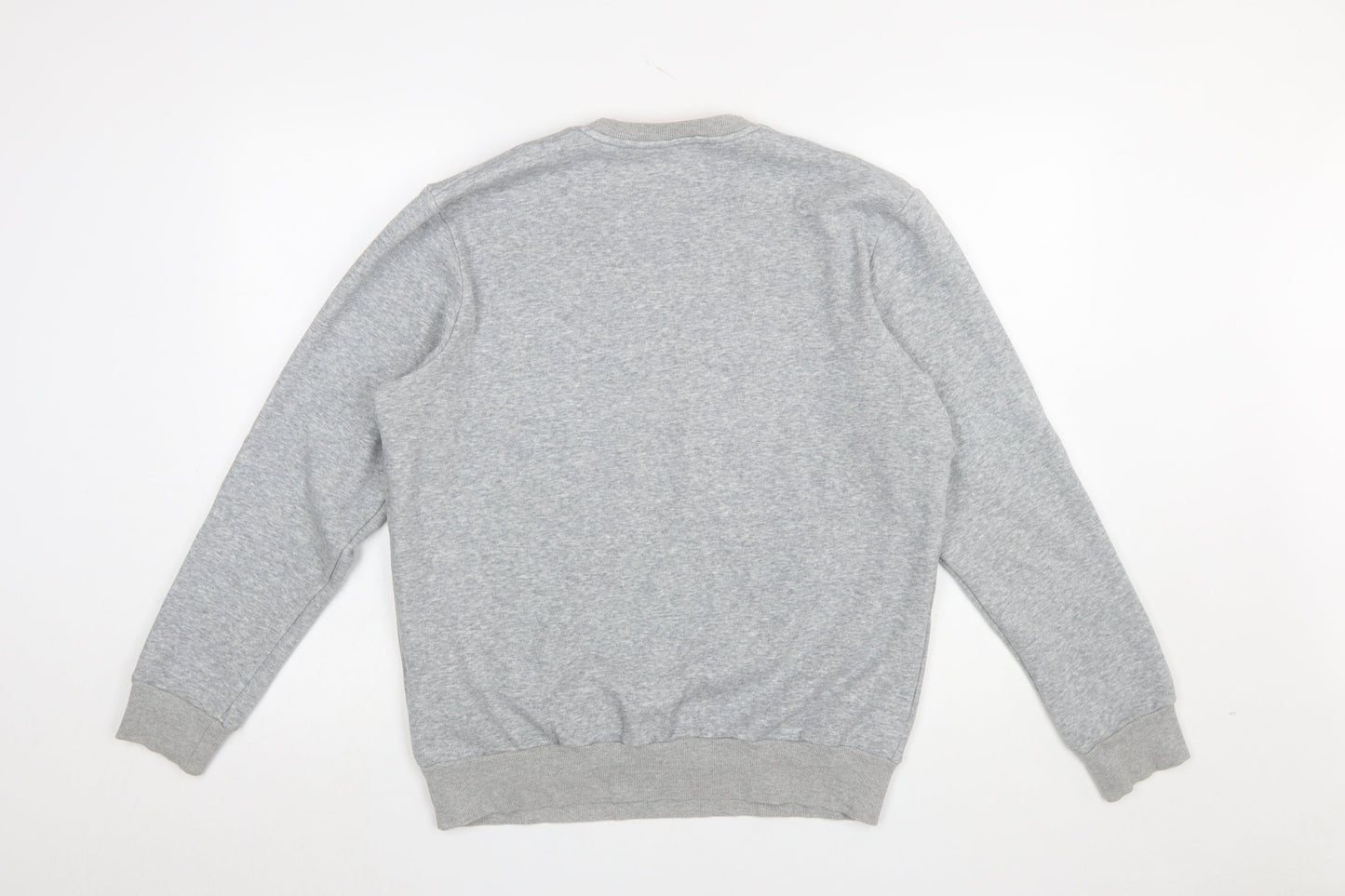 Blue Star Men's Grey Crew Neck Pullover Sweatshirt Size L