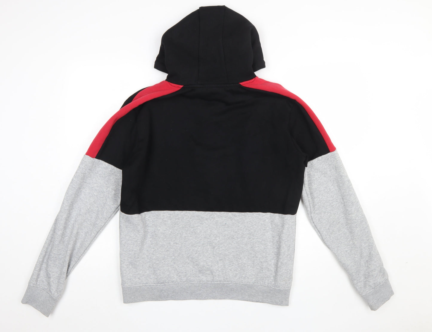 883 Police Men's Black Grey Red Pullover Hoodie Size M Colour Block