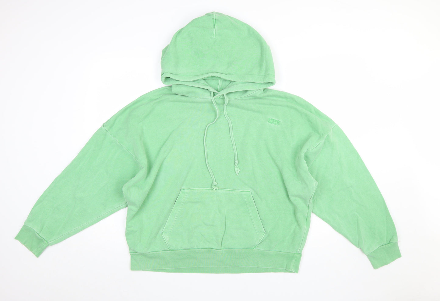 Levi's Womens Green Cotton Pullover Hoodie Size L