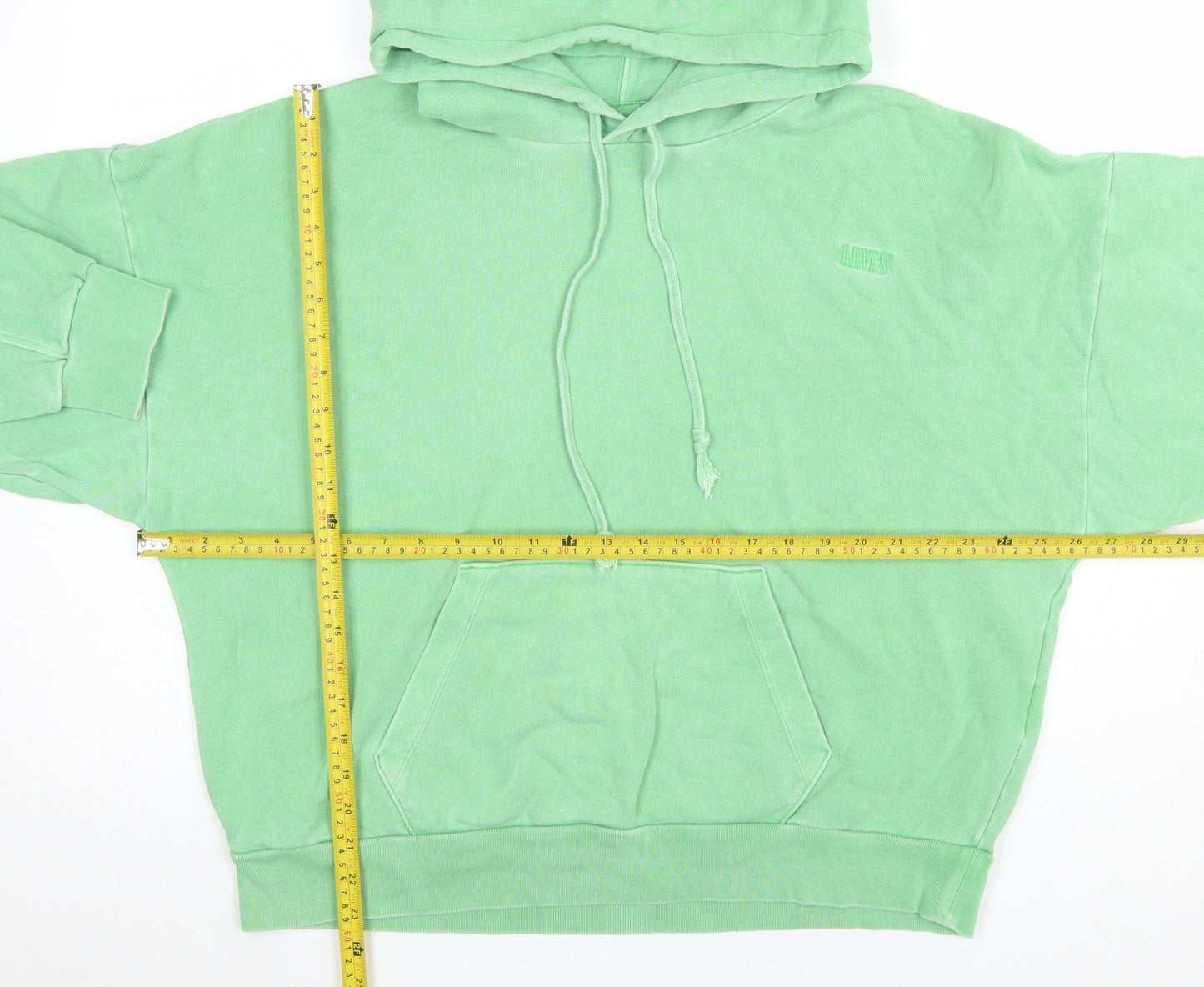 Levi's Womens Green Cotton Pullover Hoodie Size L