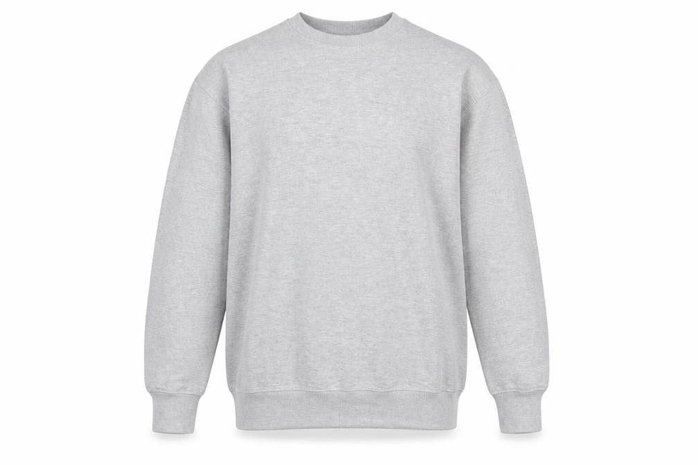 Pull&Bear Men's Grey Pullover Sweatshirt Size M Crew Neck Fleece Lined