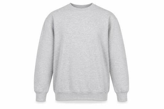 Pull&Bear Men's Grey Pullover Sweatshirt Size M Crew Neck Fleece Lined