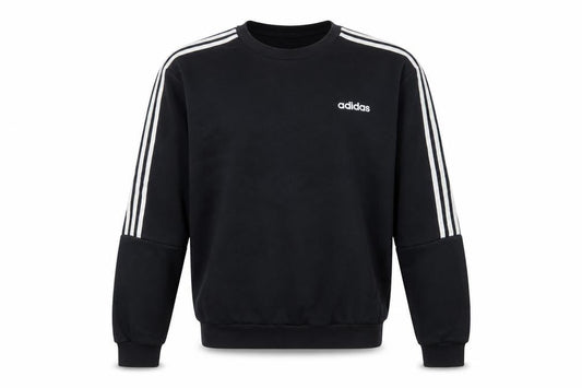 Adidas Men’s Black Pullover Sweatshirt Size M Crew Neck Sports Style