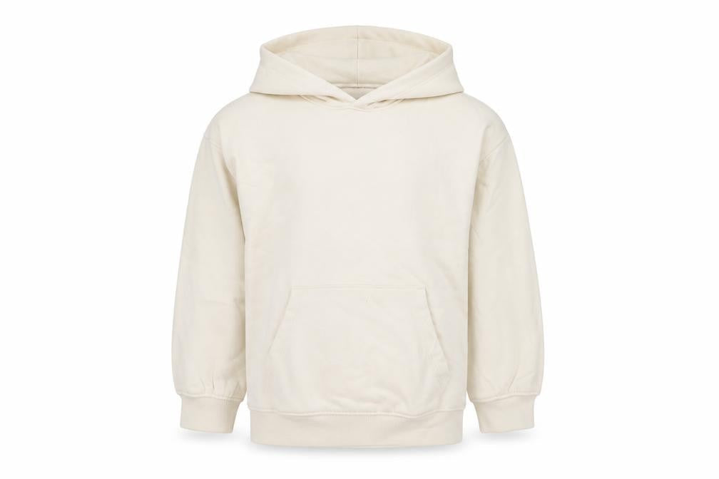 Marks & Spencer Girls Ivory Pullover Hoodie 8-9 Years Cotton Blend
