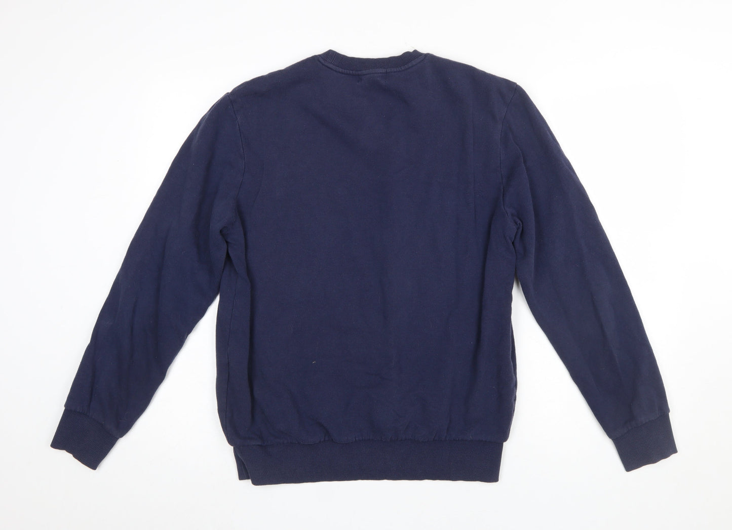 True Religion Mens Blue Crew Neck Cotton Sweatshirt Size S