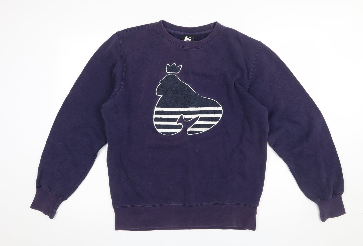 Money Mens Purple Sweatshirt M Crew Neck Graphic Pullover