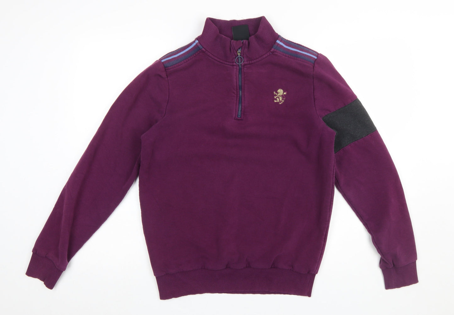 Avec Men’s Purple 1/4 Zip Sports Sweatshirt Size S