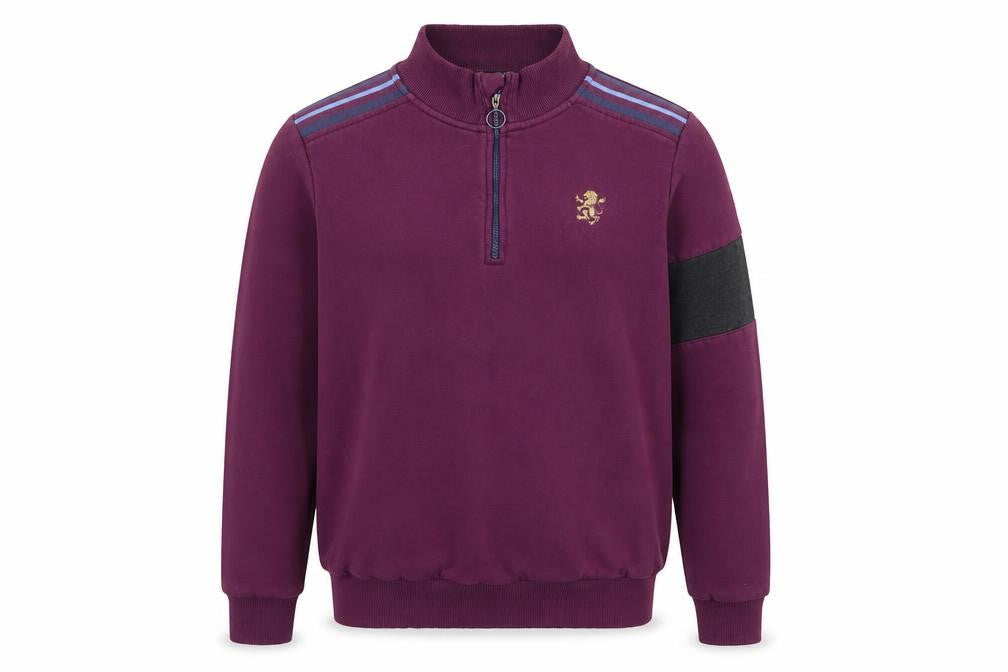 Avec Men’s Purple 1/4 Zip Sports Sweatshirt Size S