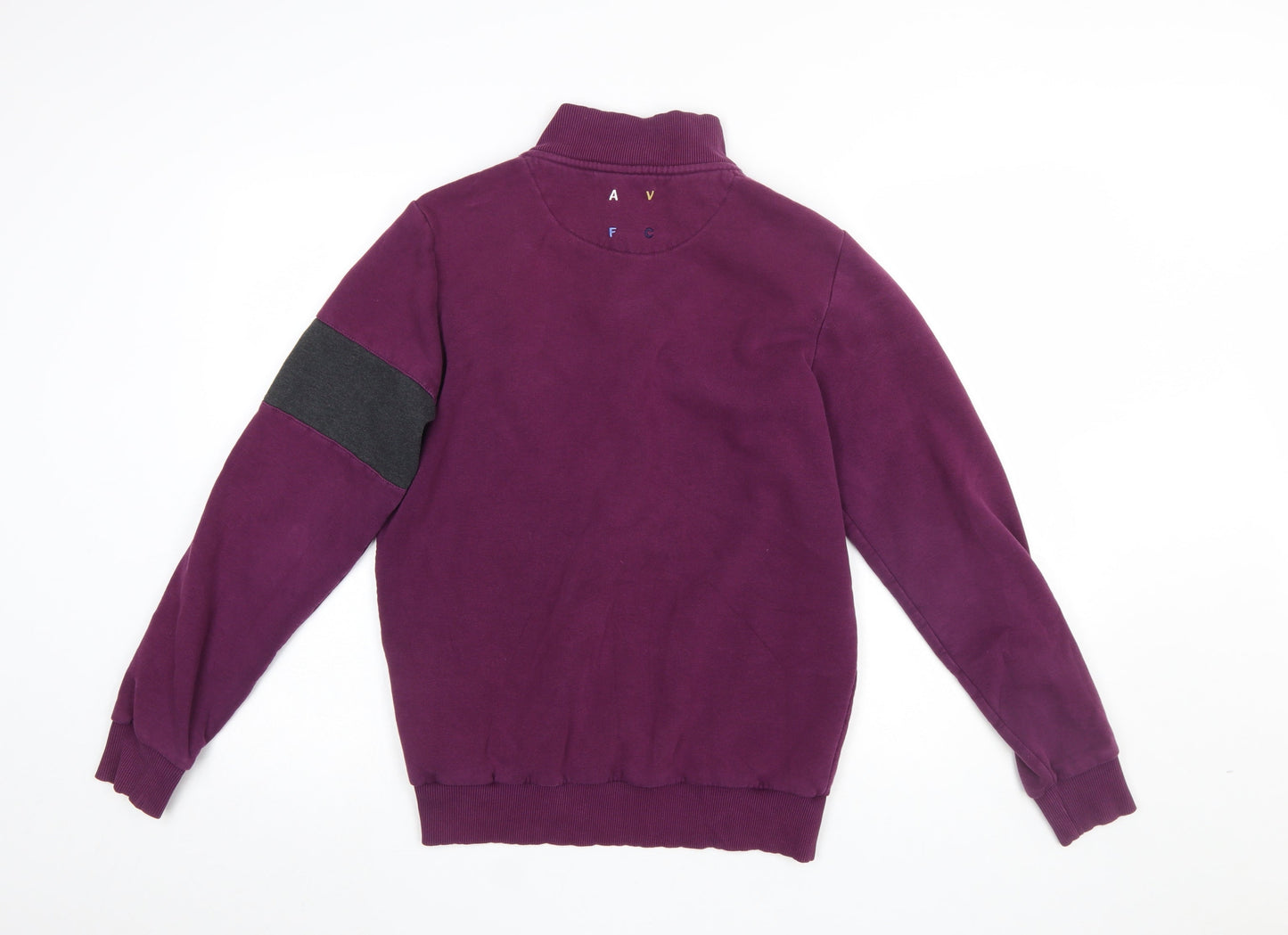Avec Men’s Purple 1/4 Zip Sports Sweatshirt Size S