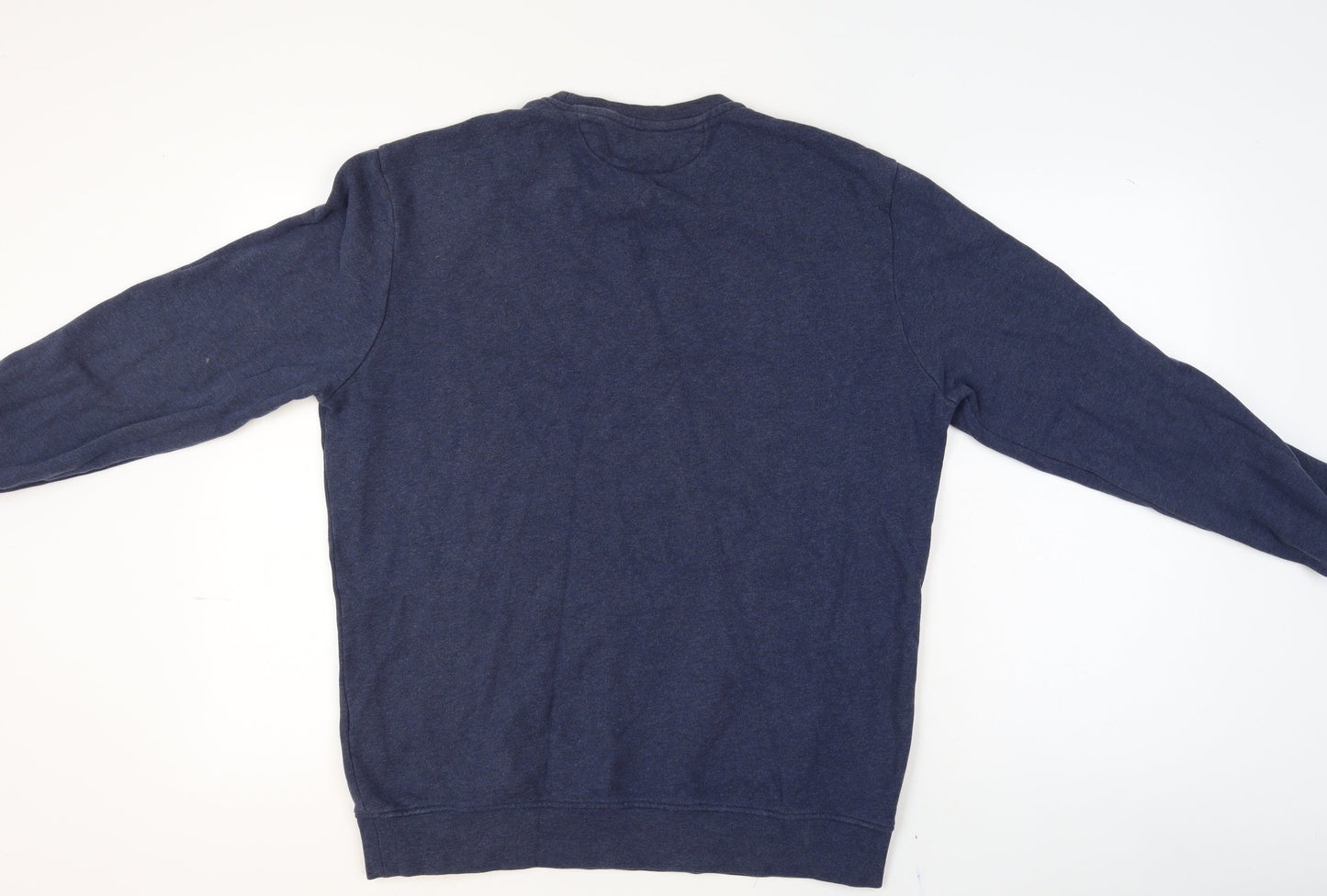 Massimo Dutti Men's Blue Casual Fit Long Sleeve Crew Neck Sweatshirt Size L