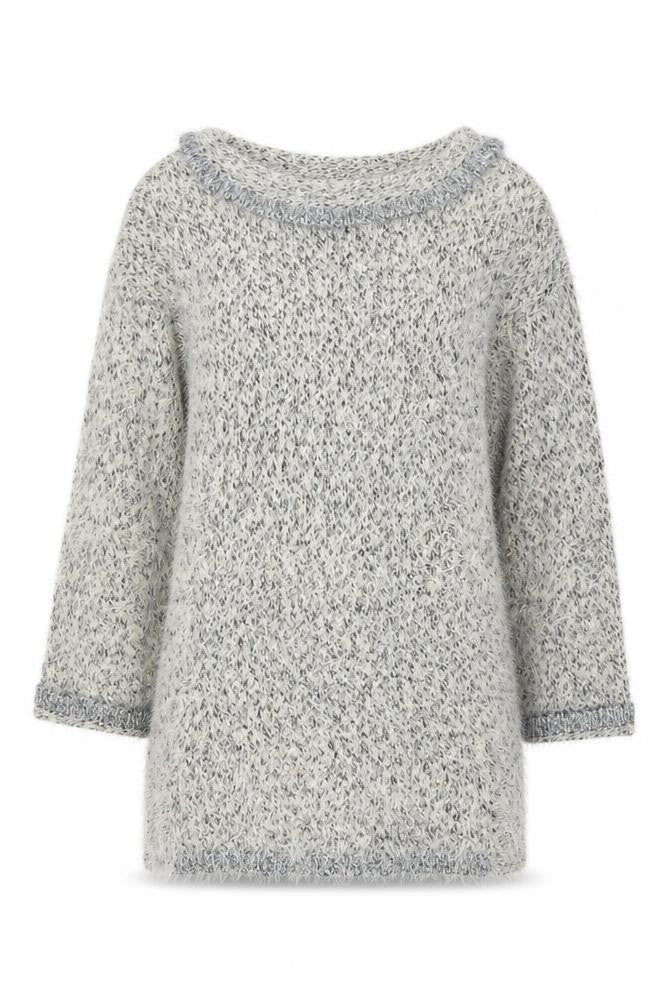 Marks & Spencer Per Una Grey Roll Neck Chunky Knit Wool Blend Jumper Women’s M