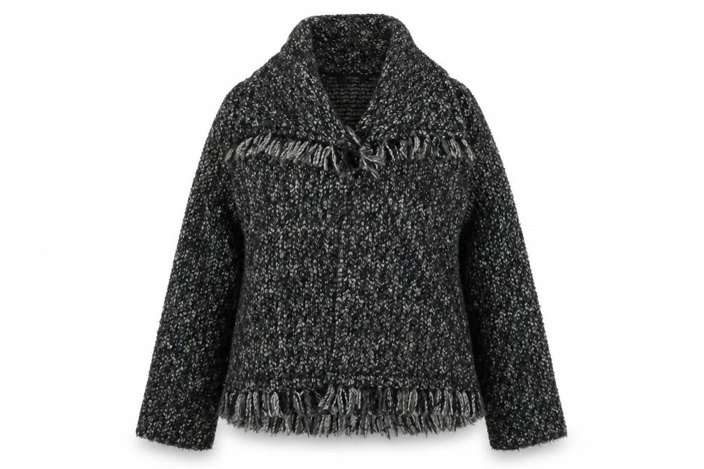 George Women’s Black Collared Chunky-Knit Pullover Jumper UK 14