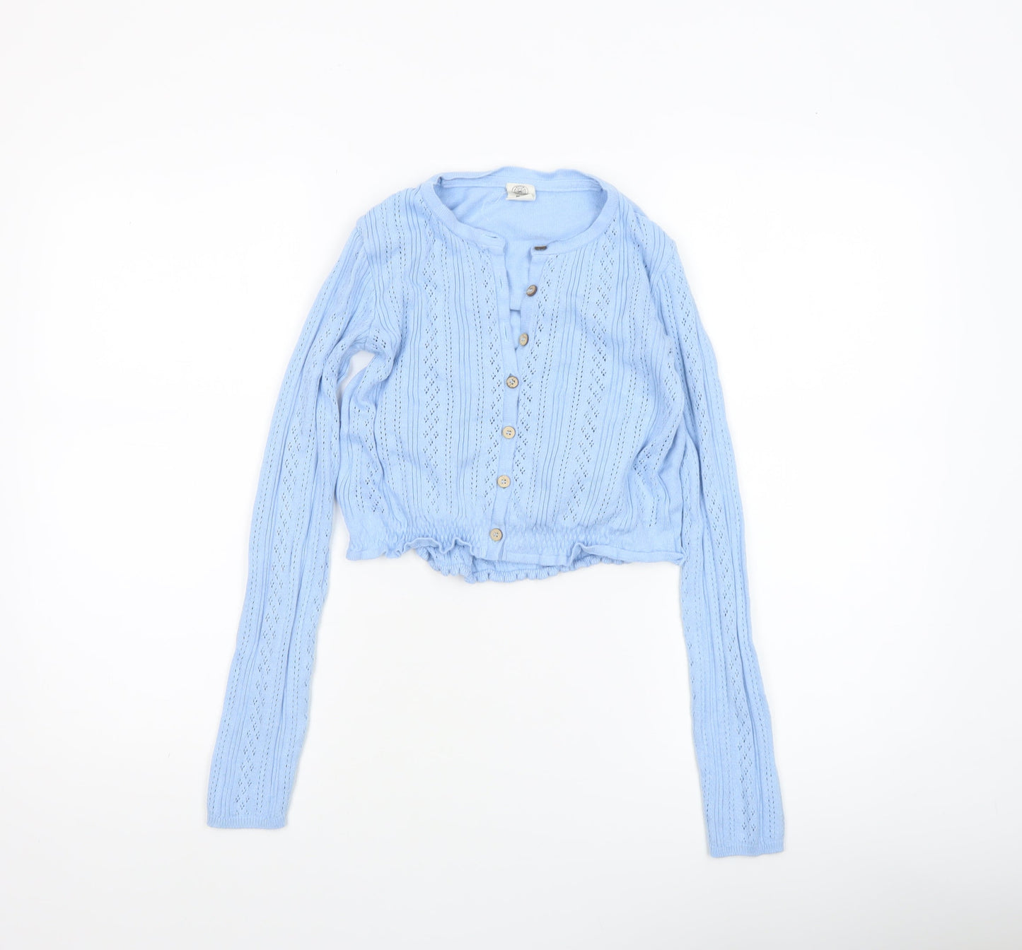 Urban Outfitters Women Blue XS Knit Button Cardigan