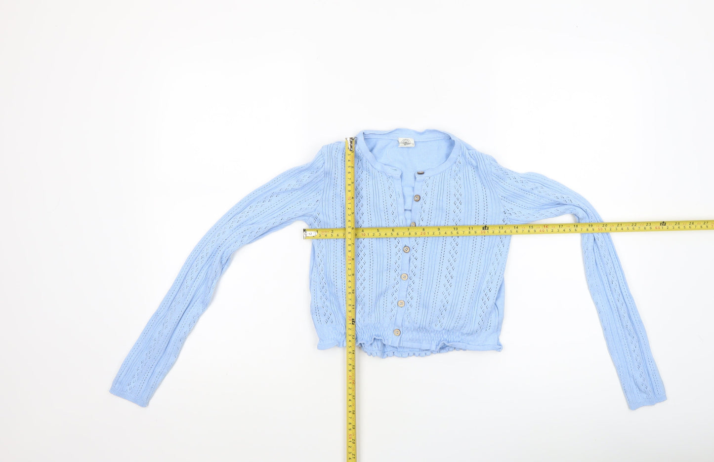 Urban Outfitters Women Blue XS Knit Button Cardigan