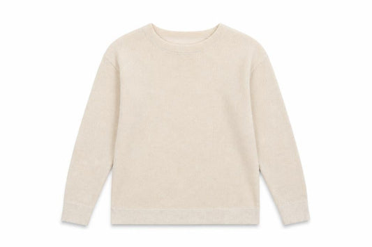 Marks & Spencer Women’s Beige XS Crew Neck Long Sleeve Knit Jumper