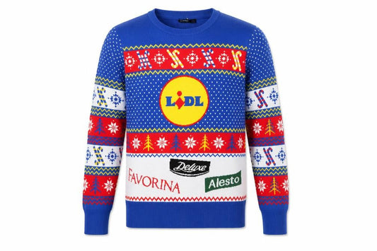 Livergy Men Blue Christmas Fair Isle Pullover Jumper L