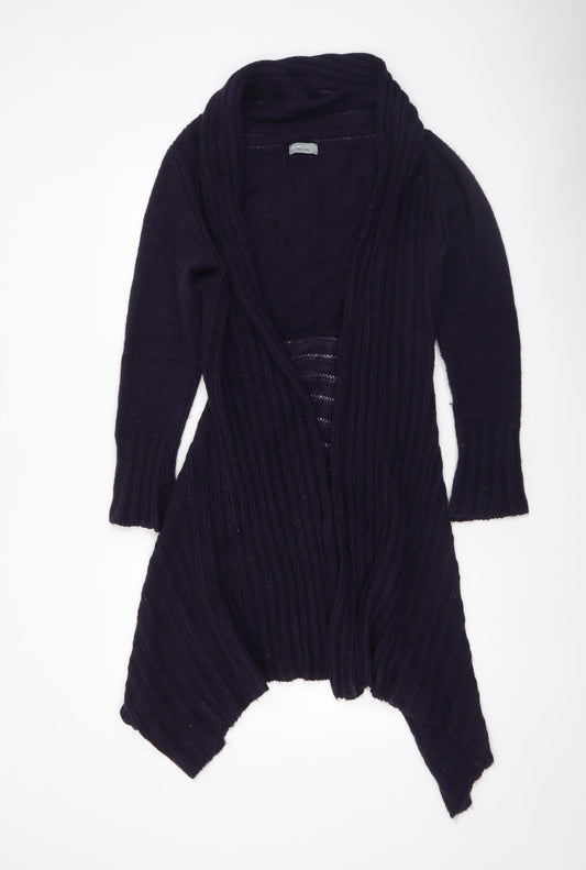 Marks and Spencer Women’s Purple Wool Blend Open Cardigan M