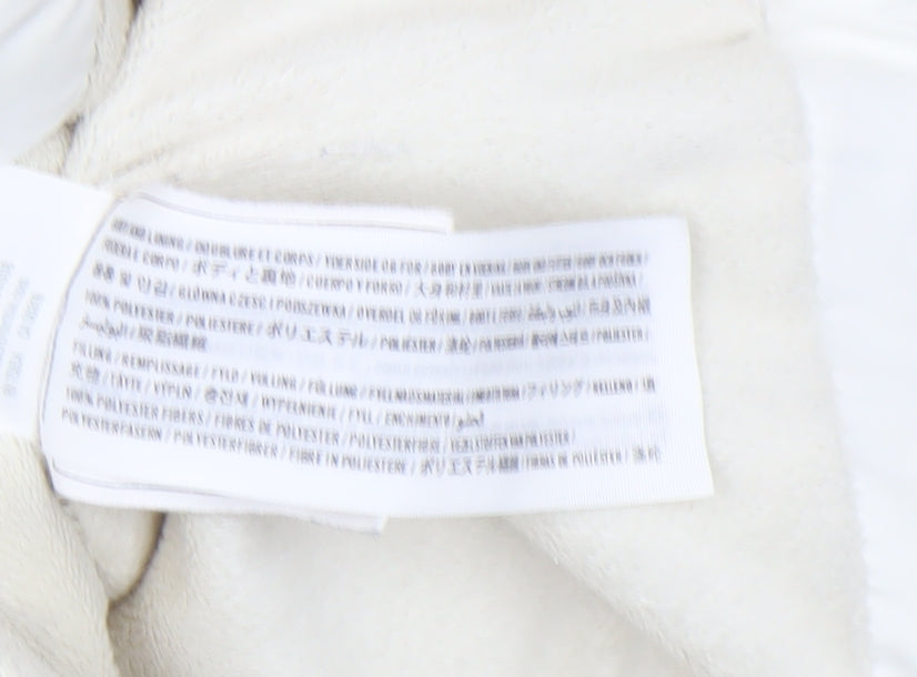 Abercrombie & Fitch Womens White XS Hooded Puffer Waistcoat