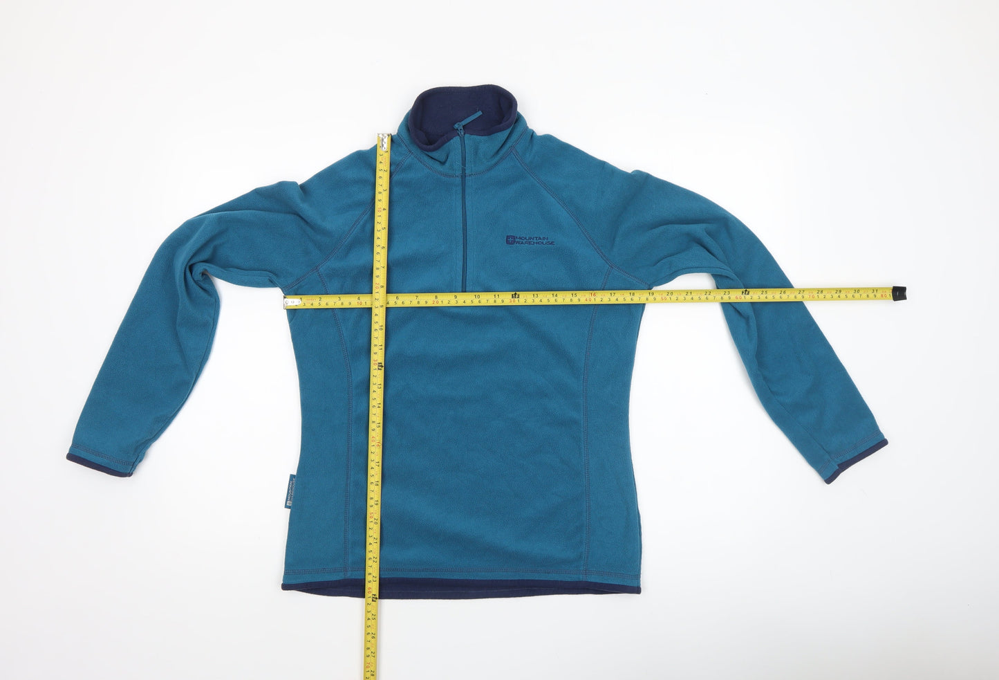 Mountain Warehouse Women Blue Fleece 1/2 Zip Pullover UK 10