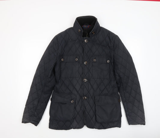 Ted Baker Women's Black Quilted Mid-Length Jacket Size 10