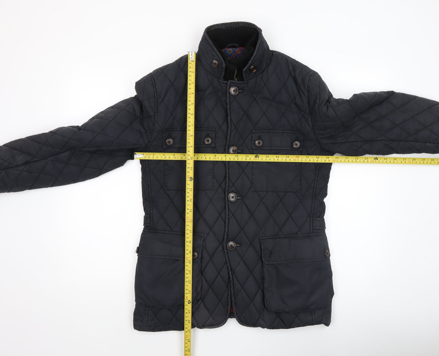 Ted Baker Women's Black Quilted Mid-Length Jacket Size 10