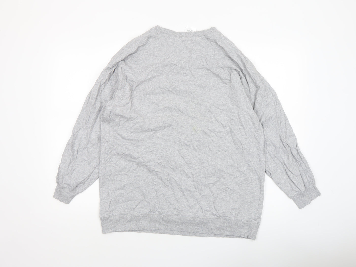 H&M Women Grey Disney Winter Club Long Sleeve Sweatshirt Size S