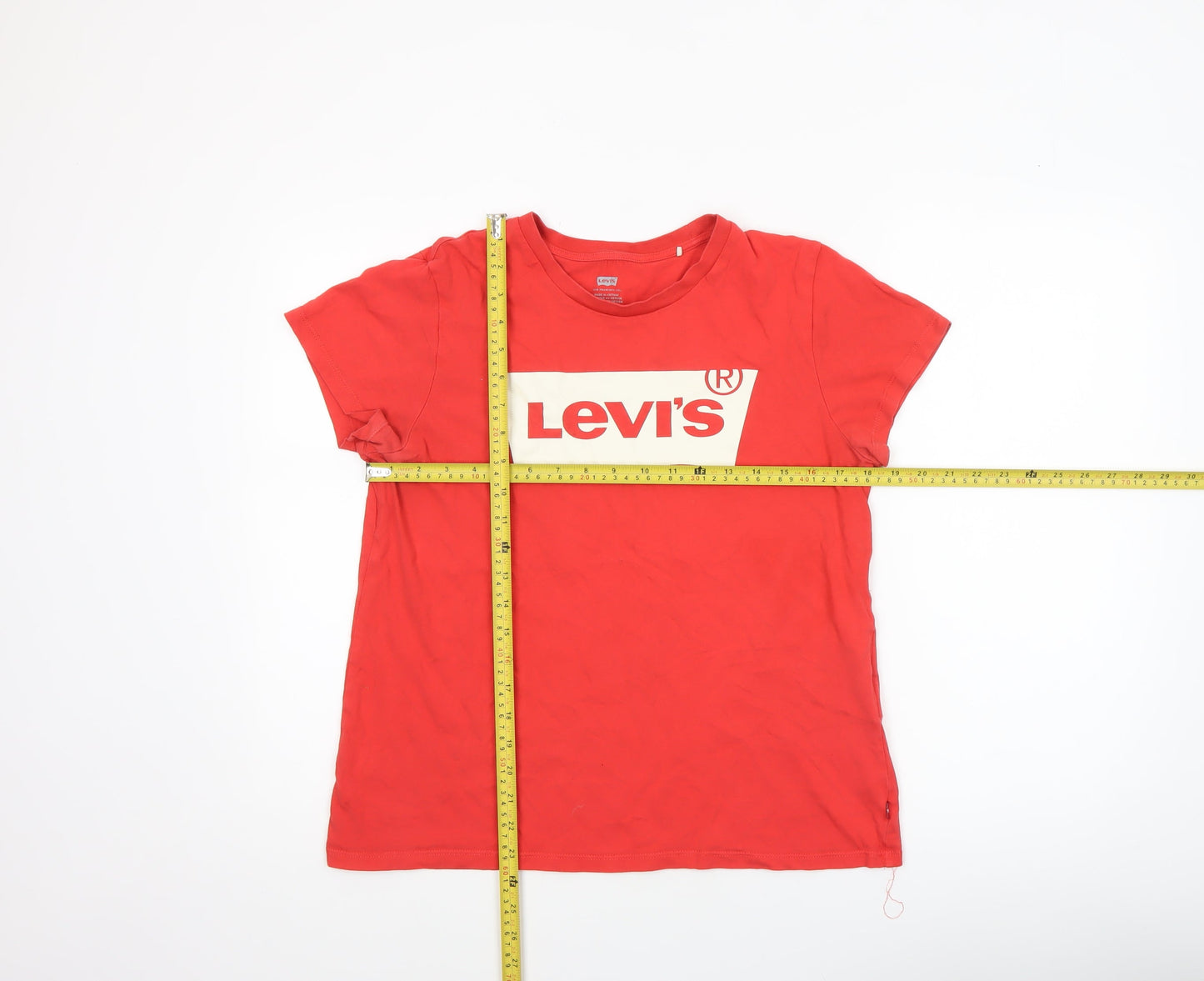 Levi's Womens Red Classic Logo Cotton T-Shirt L