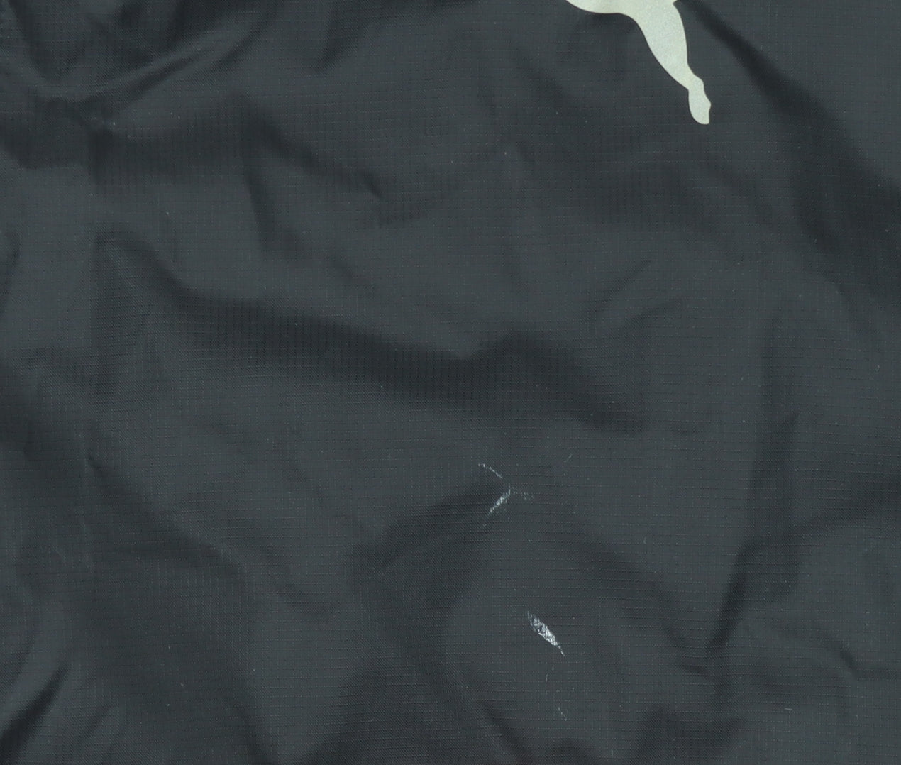 Puma Men's Black M Hooded Windbreaker Jacket Nylon Zip Up
