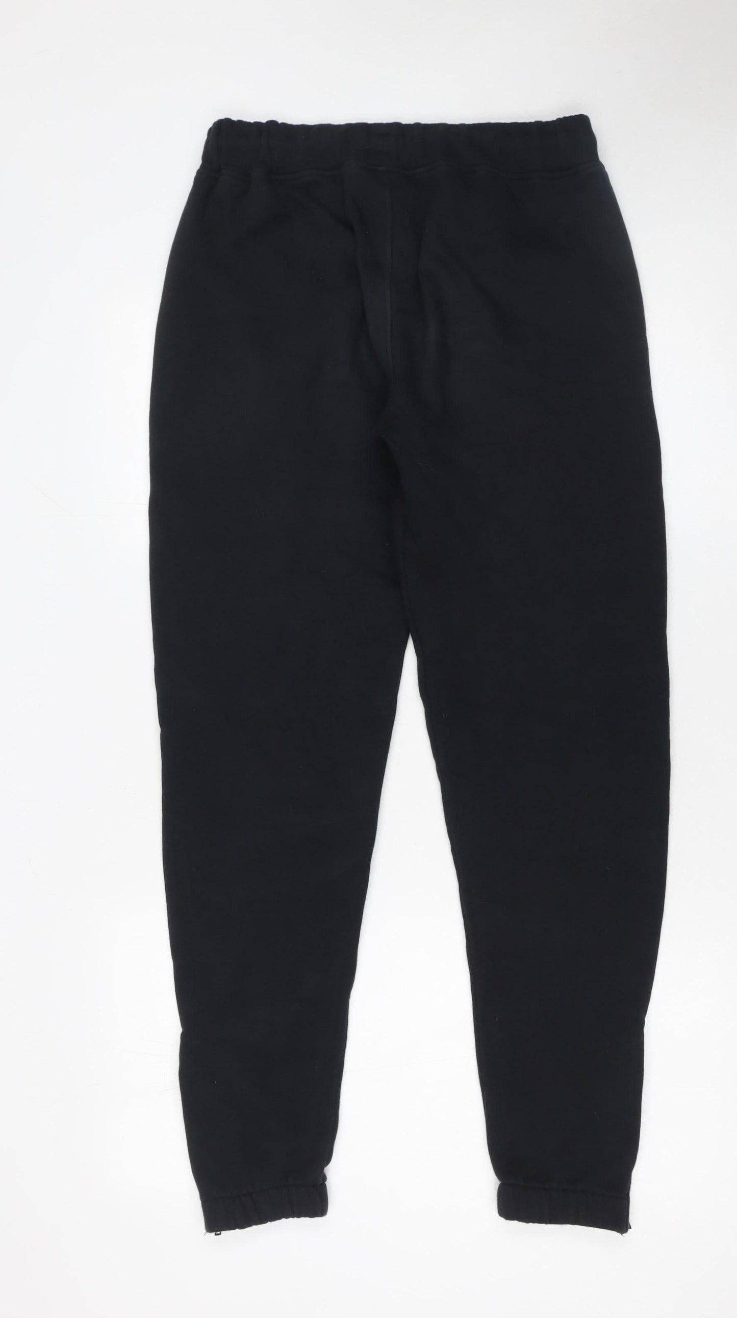 Trapstar Men's Black XS Joggers with Logo and Ankle Zips