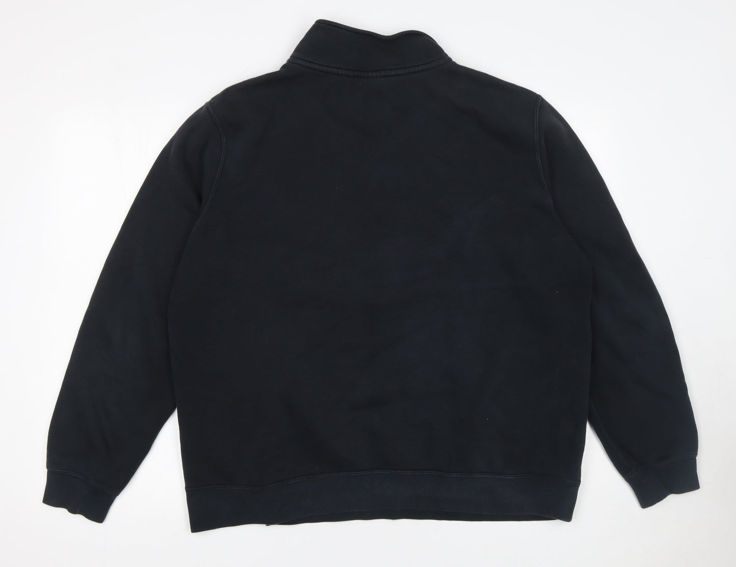 Nike Men's Black 1/4 Zip Fleece Sweatshirt L Regular Fit
