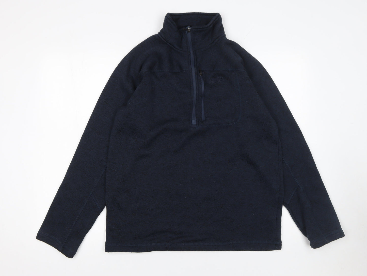 Peter Storm Mens Blue Fleece 1/4 Zip Pullover Sweatshirt M