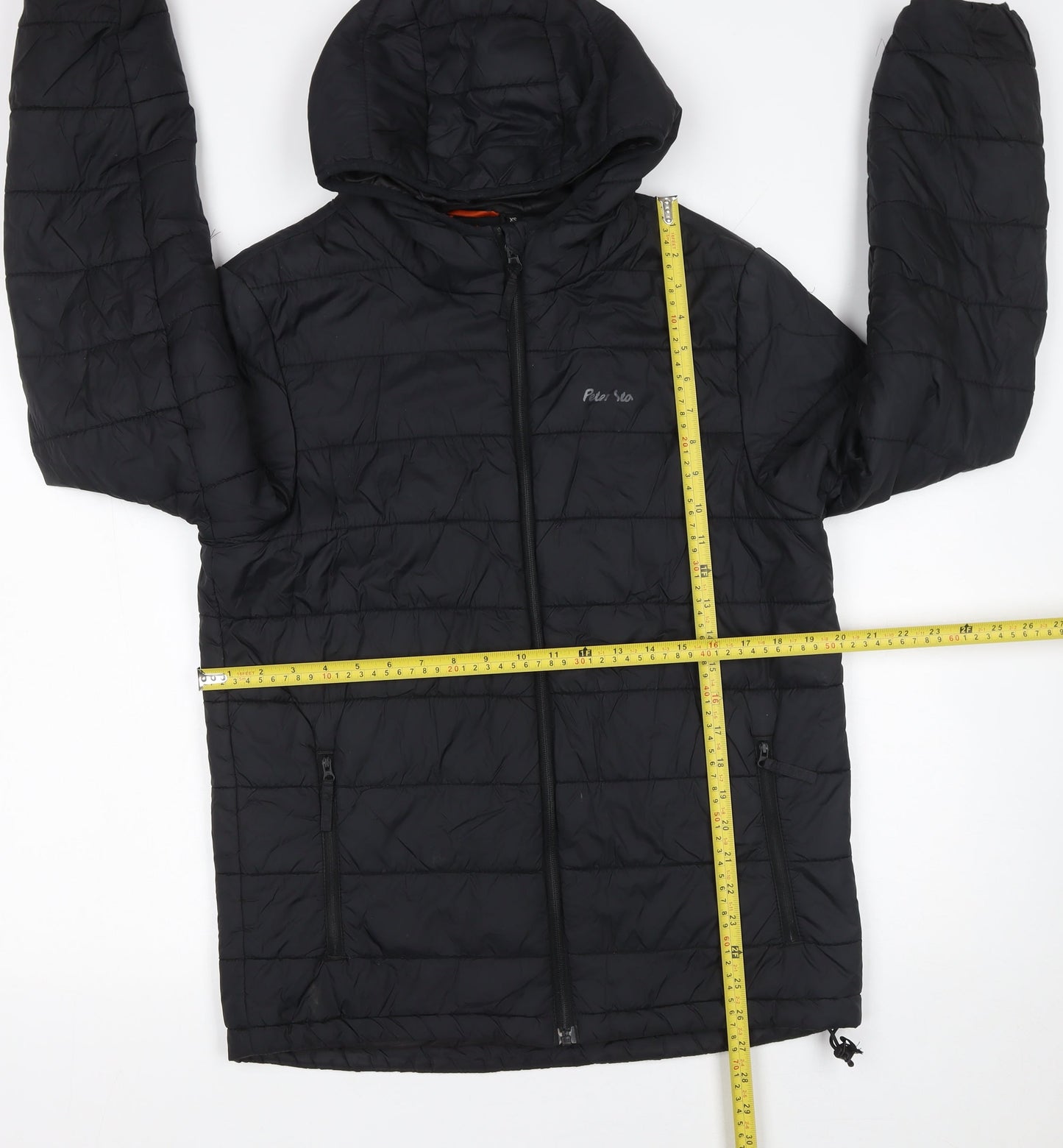 Peter Storm Men's Black XS Puffer Hooded Jacket Insulated Outdoor