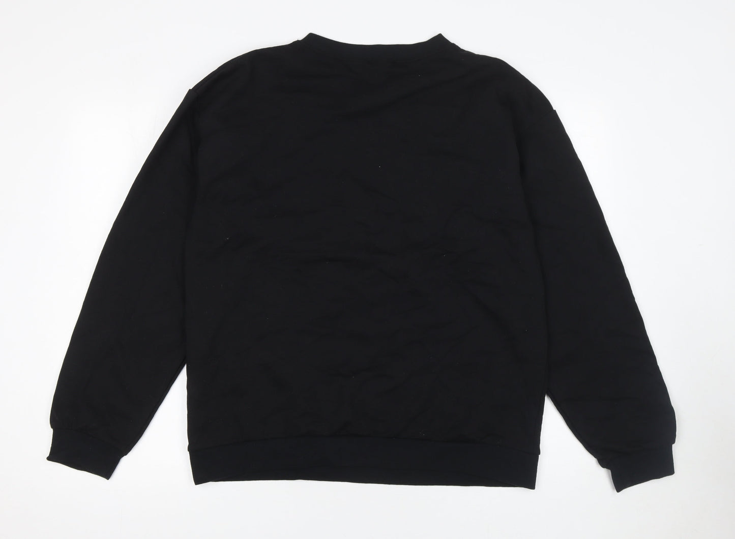I Saw It First Womens Black L Pullover Sweatshirt Cotton Blend