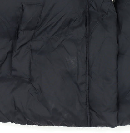 Levi's Women's Black Puffer Jacket Small Polyester Zip Winter Warm Coat