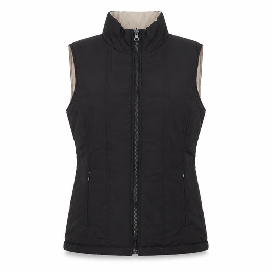 Tu Women’s Black Quilted Zip Waistcoat Size 10 Lightweight Bodywarmer
