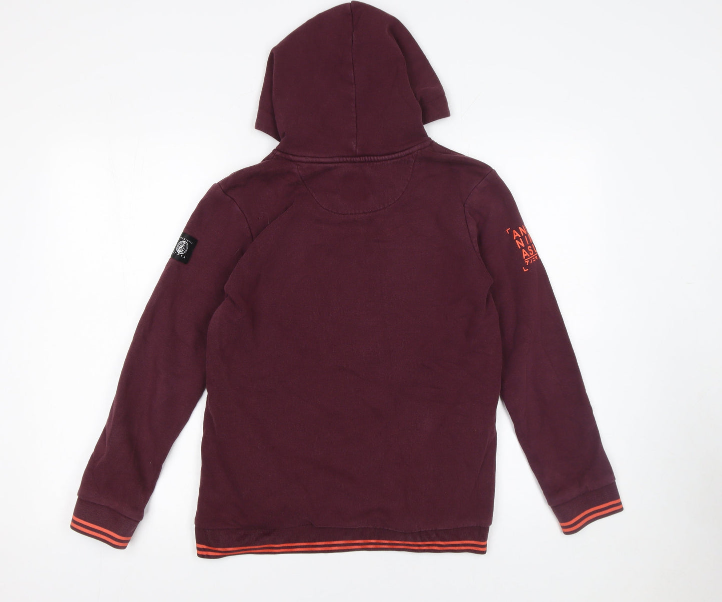 Anonimasu Unisex Kids Red Hoodie 11-12 Years Japanese Graphic Pullover