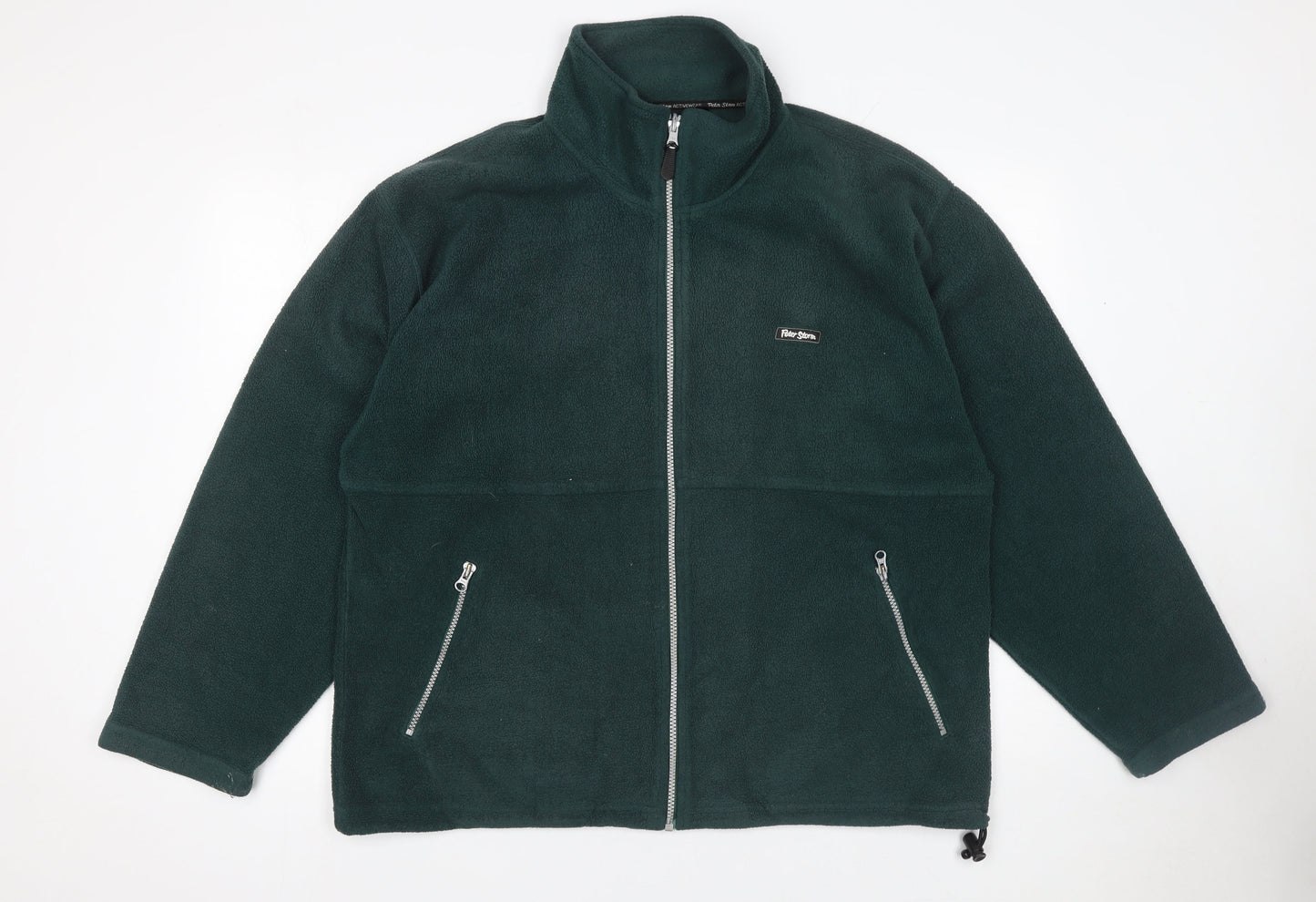 Peter Storm Men Green Fleece Full Zip Jacket Size M Outdoor Wear